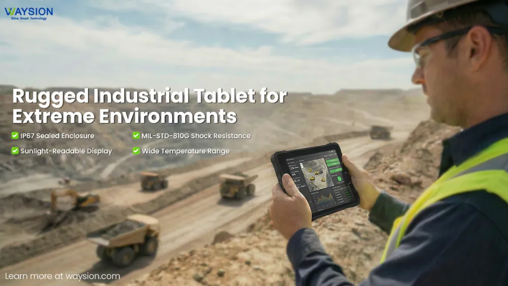 Rugged Industrial Tablet for Extreme Environments  Q777 Rugged Tablet For Mining